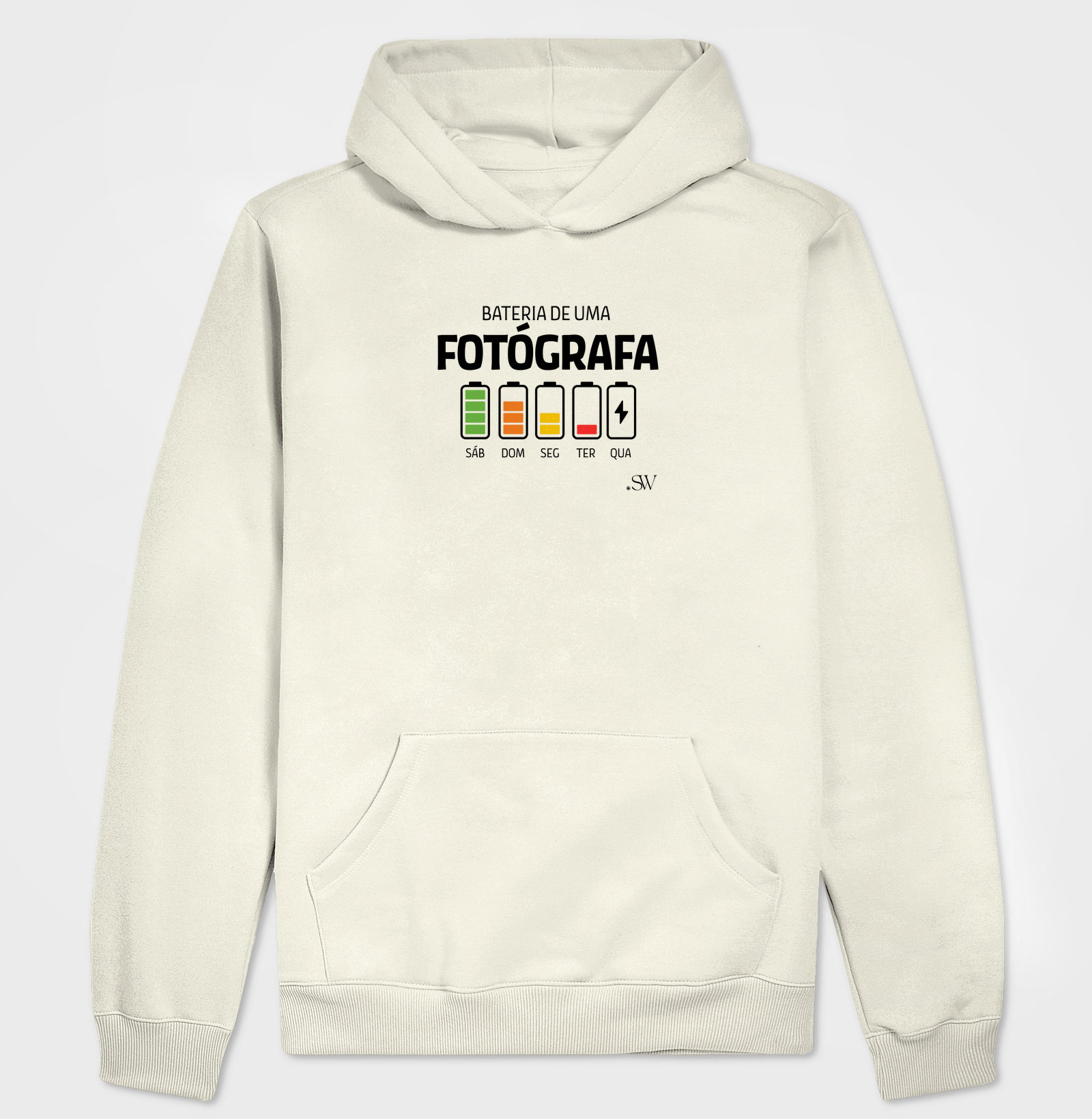 Hoodie Moletom Fotógrafa | Shutter 04 Fotografia | Bateria original - Imagem 3