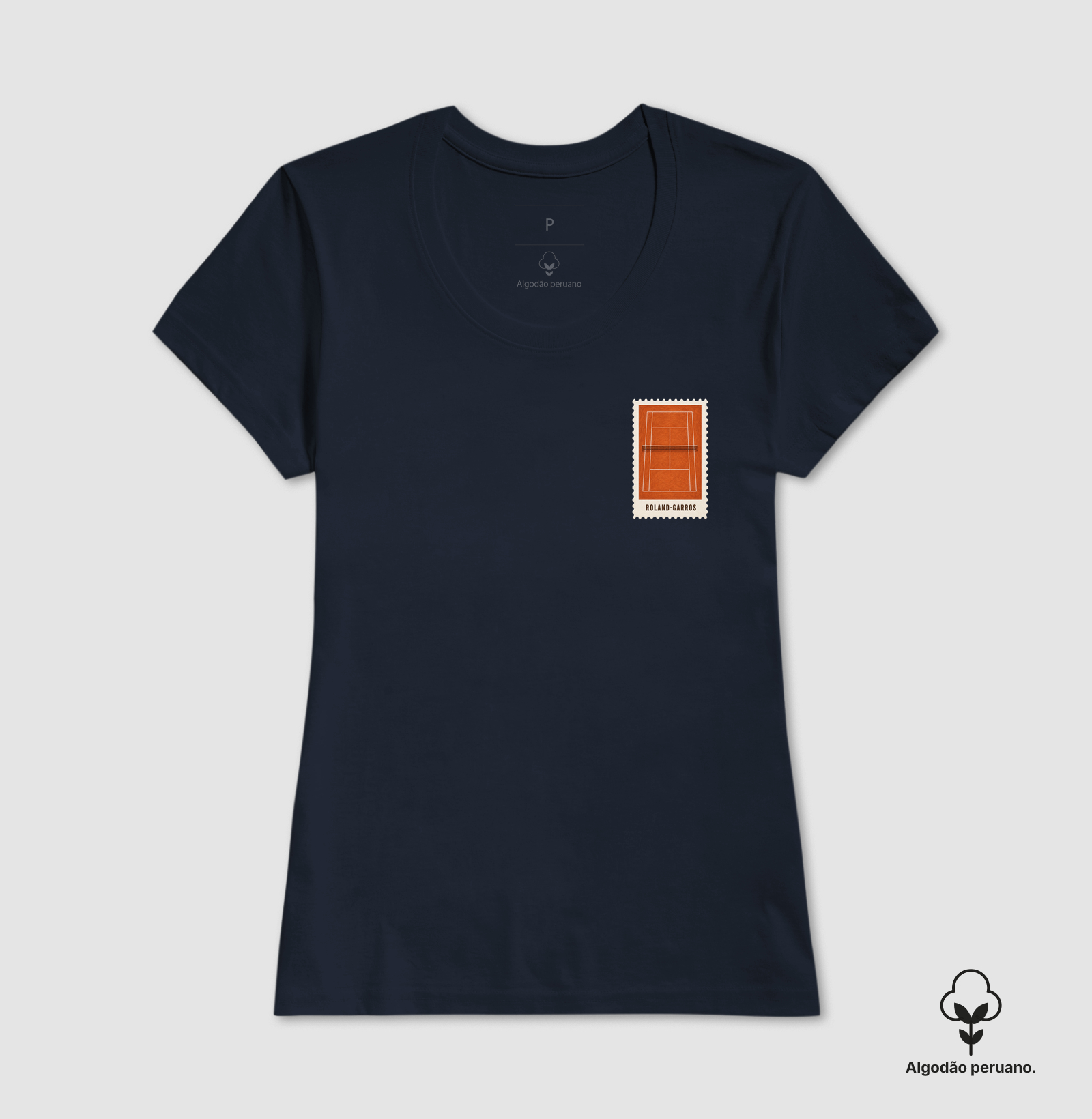 Camiseta Peruano Selo Roland Garros (masculina e feminina) - Imagem 11