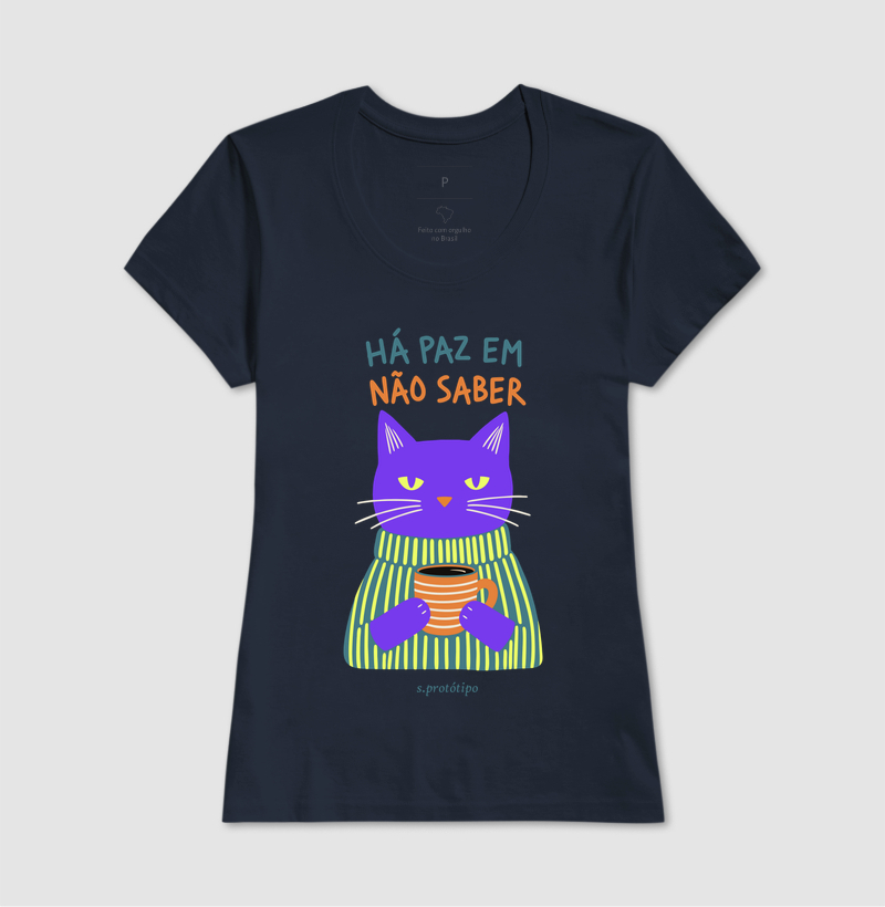 Camiseta Há Paz em Não Saber - Imagem 7