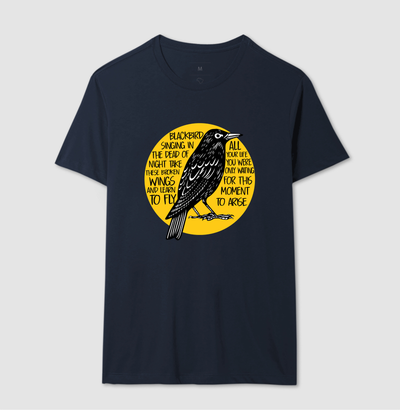 Camiseta Blackbird Lyrics - Imagem 6