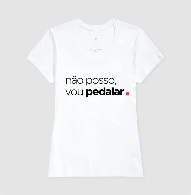 Camiseta Não Posso, vou Pedalar. - Imagem 5