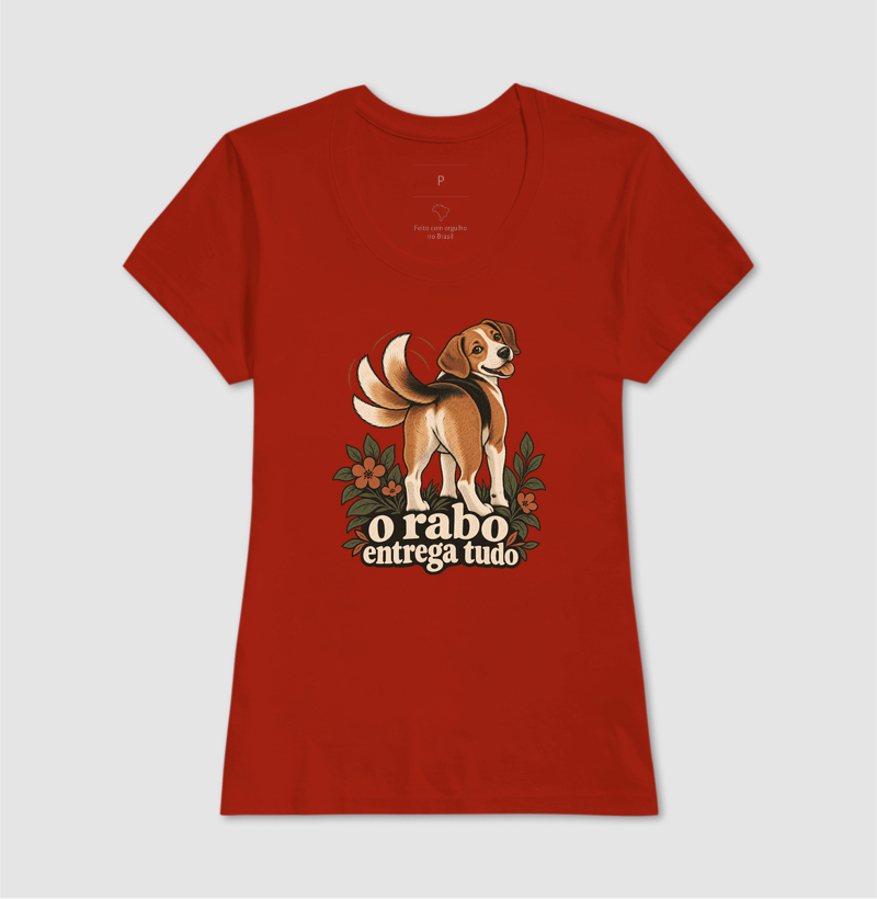 Camiseta Cachorro Humor "o rabo entrega tudo" | Pelo & Pano - Imagem 11