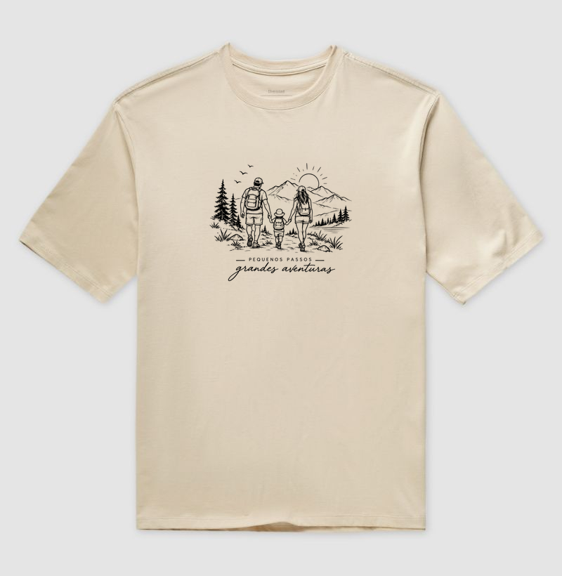 Camiseta Oversized | Unissex  | Pequenos Passos - Grandes Aventuras - Imagem 2