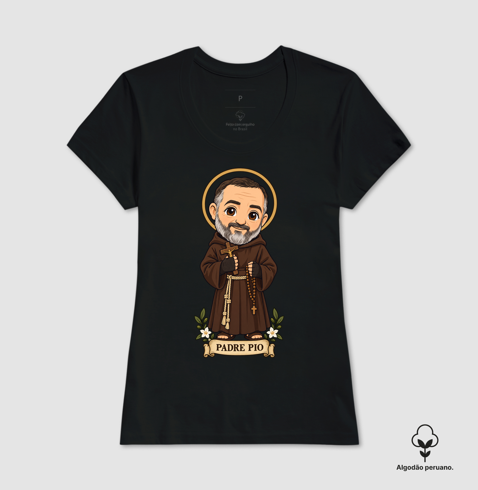 Padre Pio estilo chibi - Imagem 5
