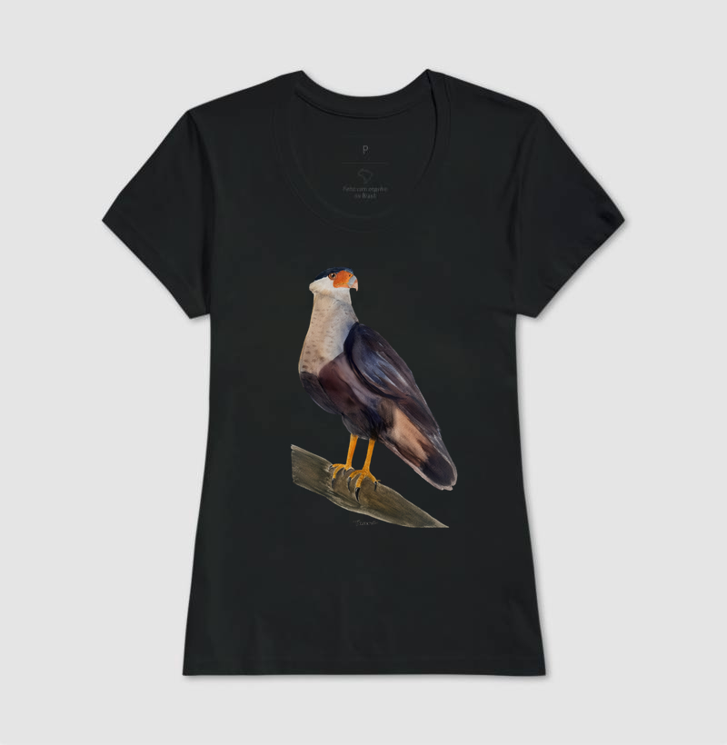Camiseta Carcará – Aves do Brasil - Imagem 4
