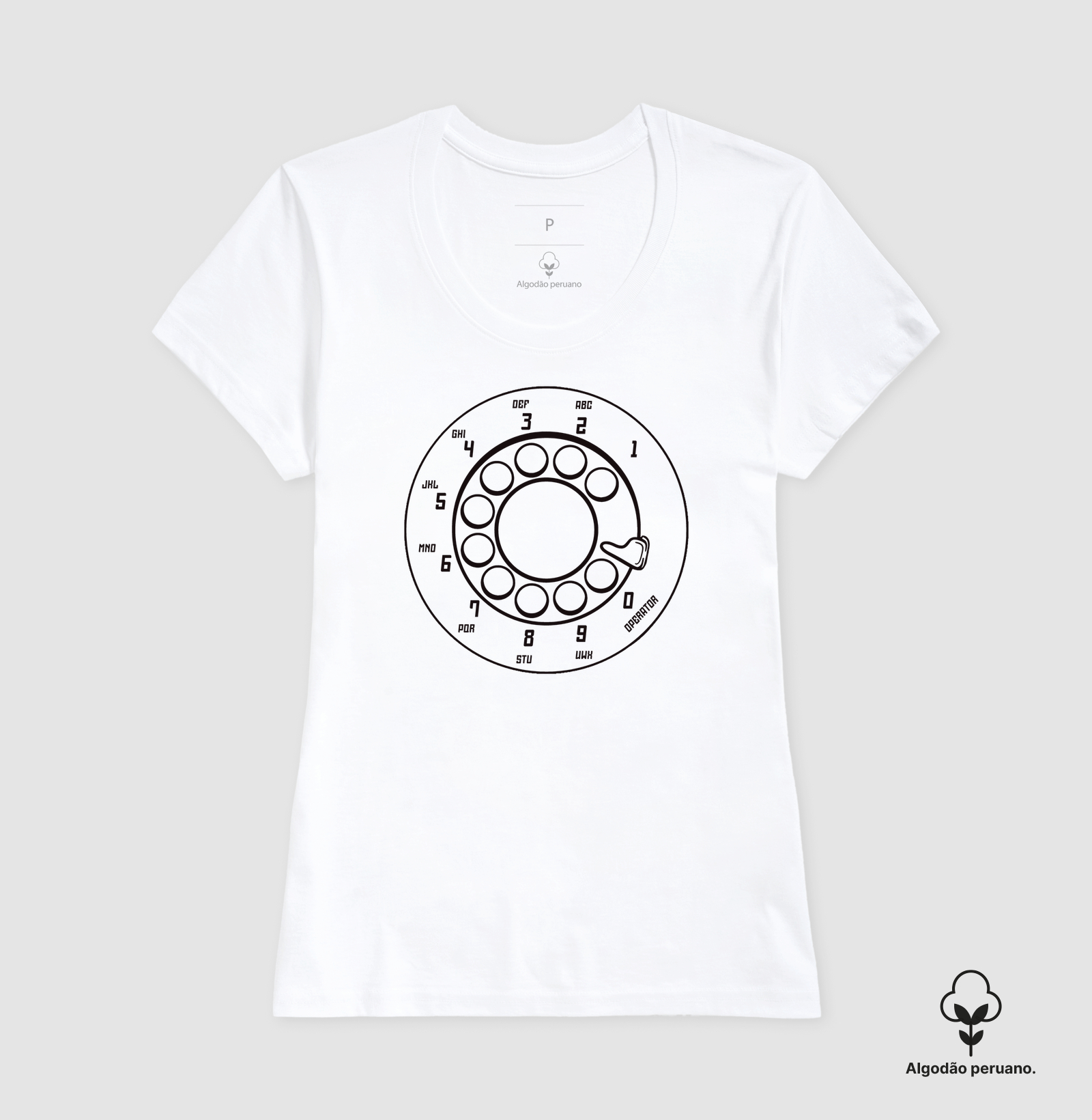 Camiseta Algodão Peruano Call Operator - Imagem 6