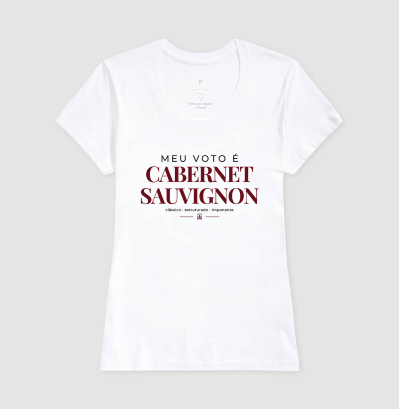Camiseta “Meu Voto é Cabernet Sauvignon” – Wine Premium - Imagem 5