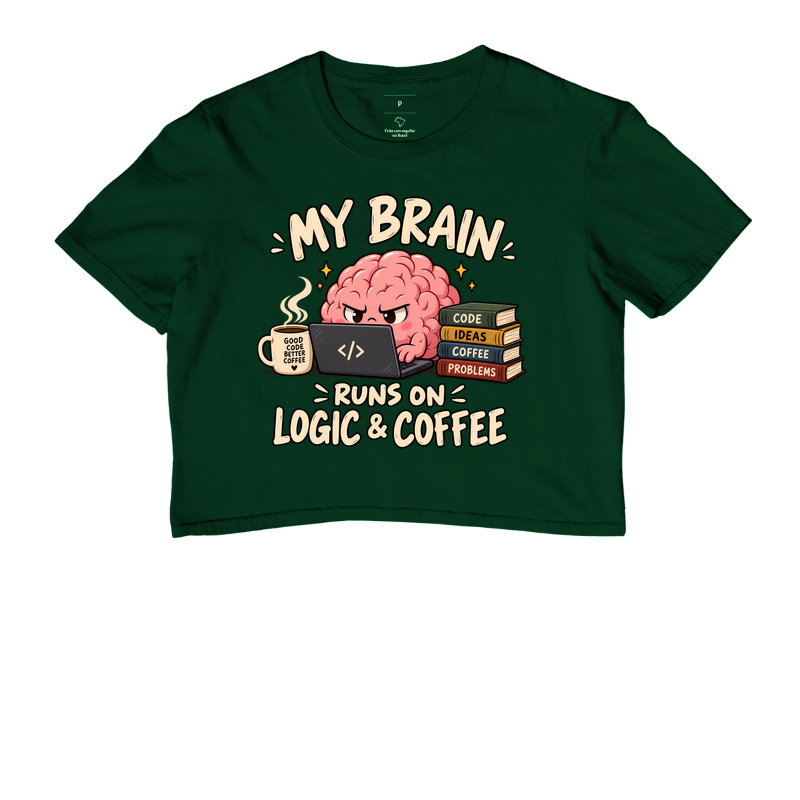 My Brain Runs on Logic & Coffee - Imagem 5