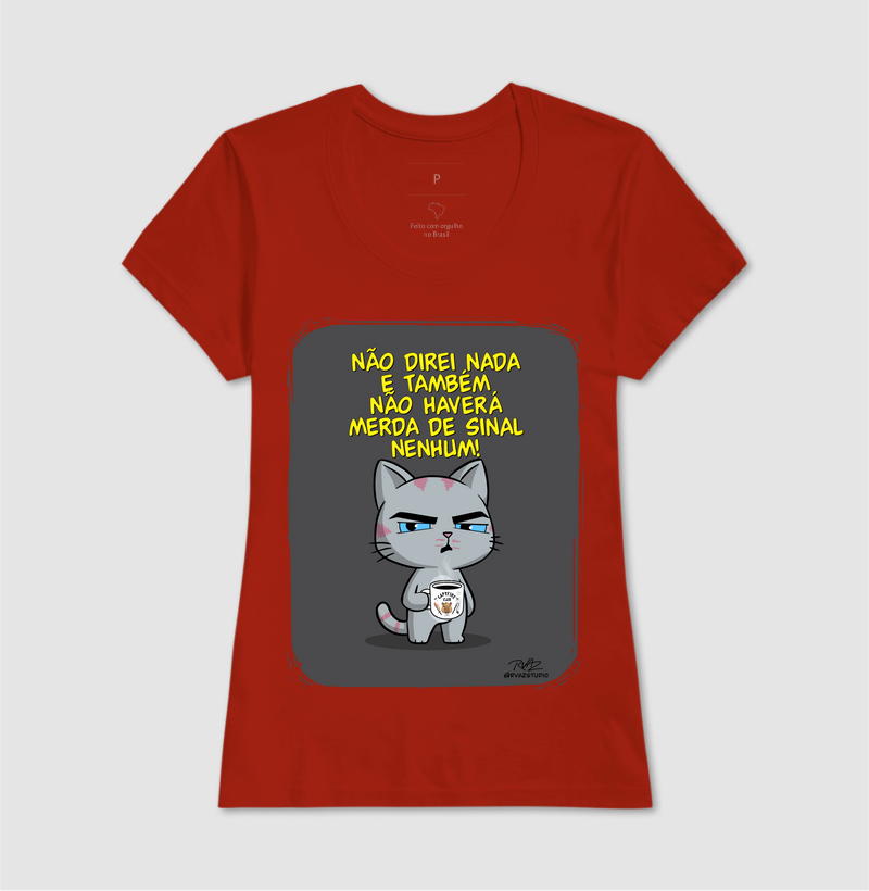 Camiseta Gato Sincero Sinal Nenhum - Imagem 11