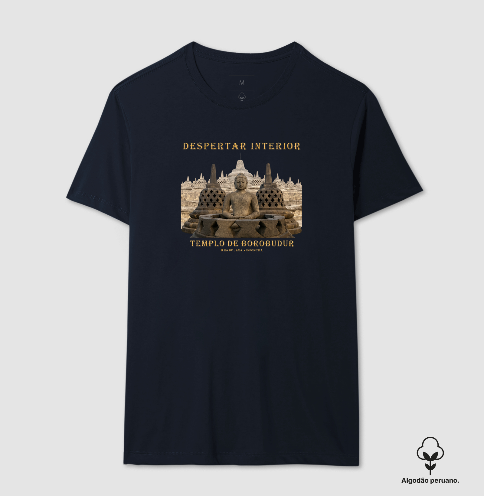 Templo do Despertar • Borobudur (algodão peruano) - Imagem 8