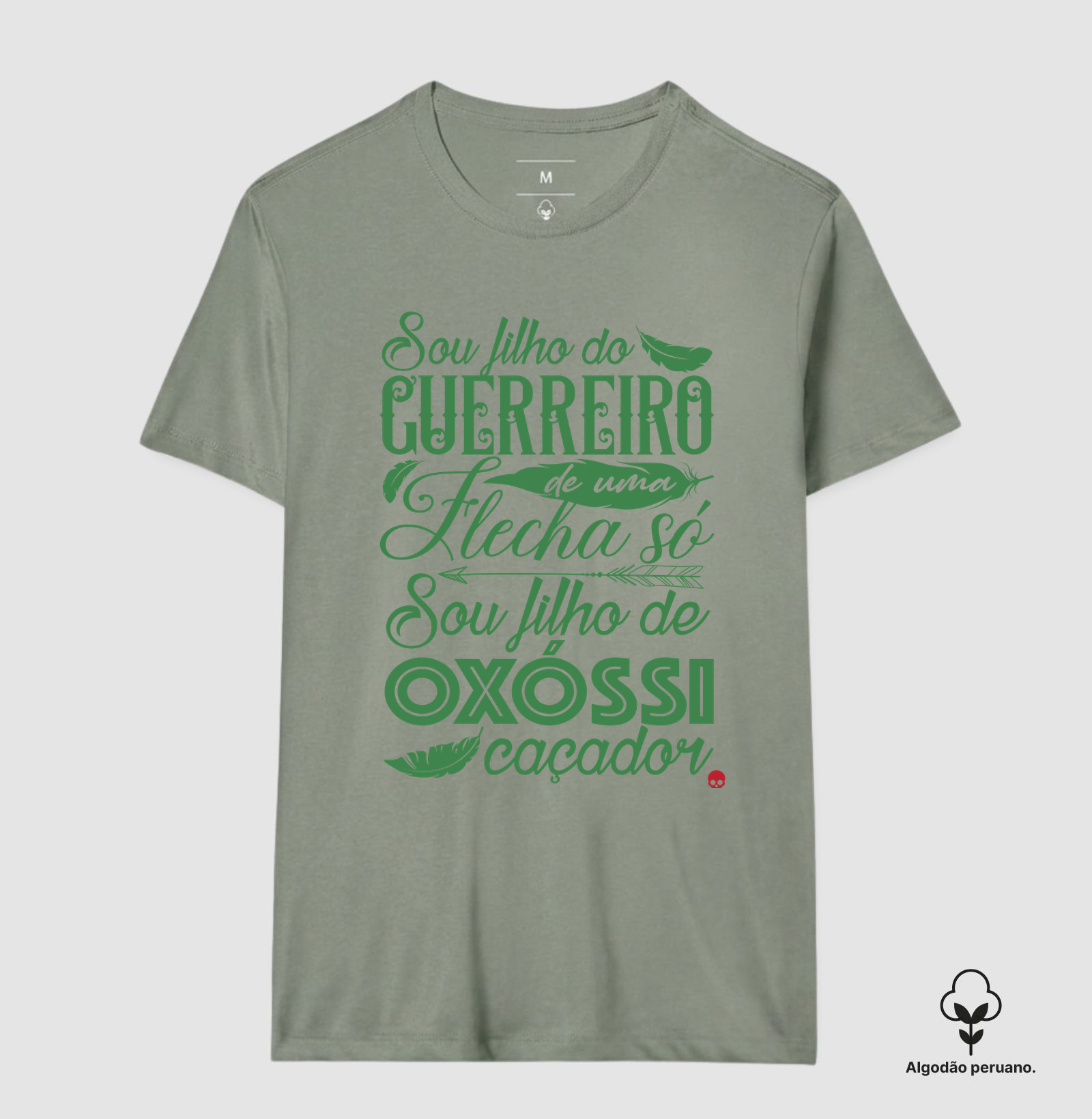 Camiseta Umbanda Oxóssi - Sou filho de um Guerreiro - Imagem 6