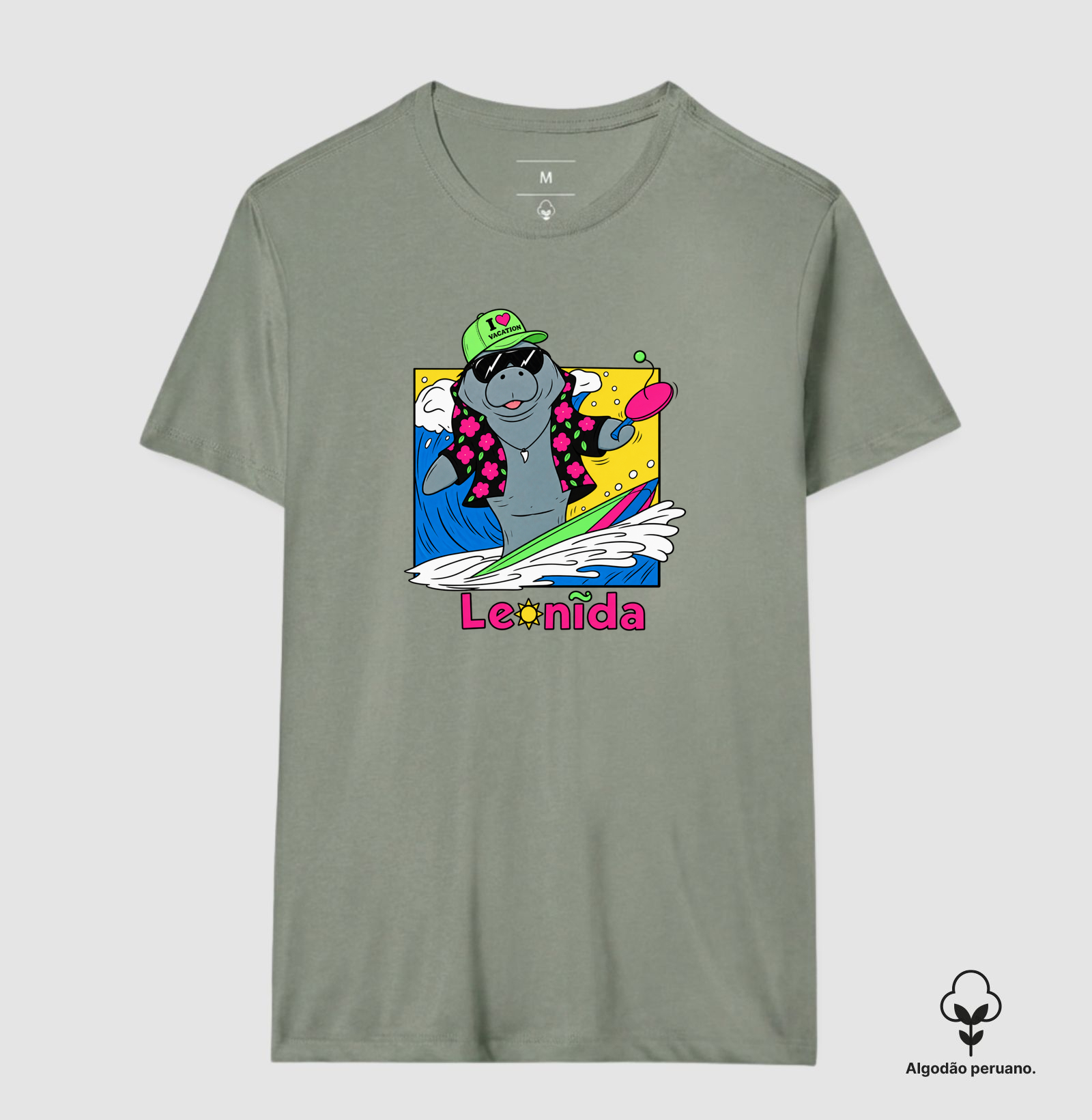 Camiseta GTA 6 Jason – Leonida Surf com Peixe Boi / Manatee - Imagem 3