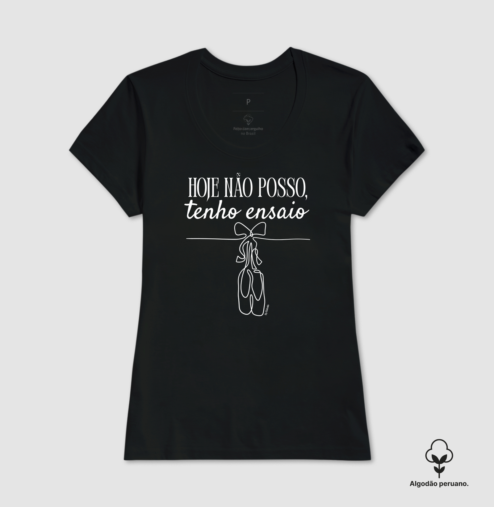 Camiseta de Ensaio Preta - Imagem 3
