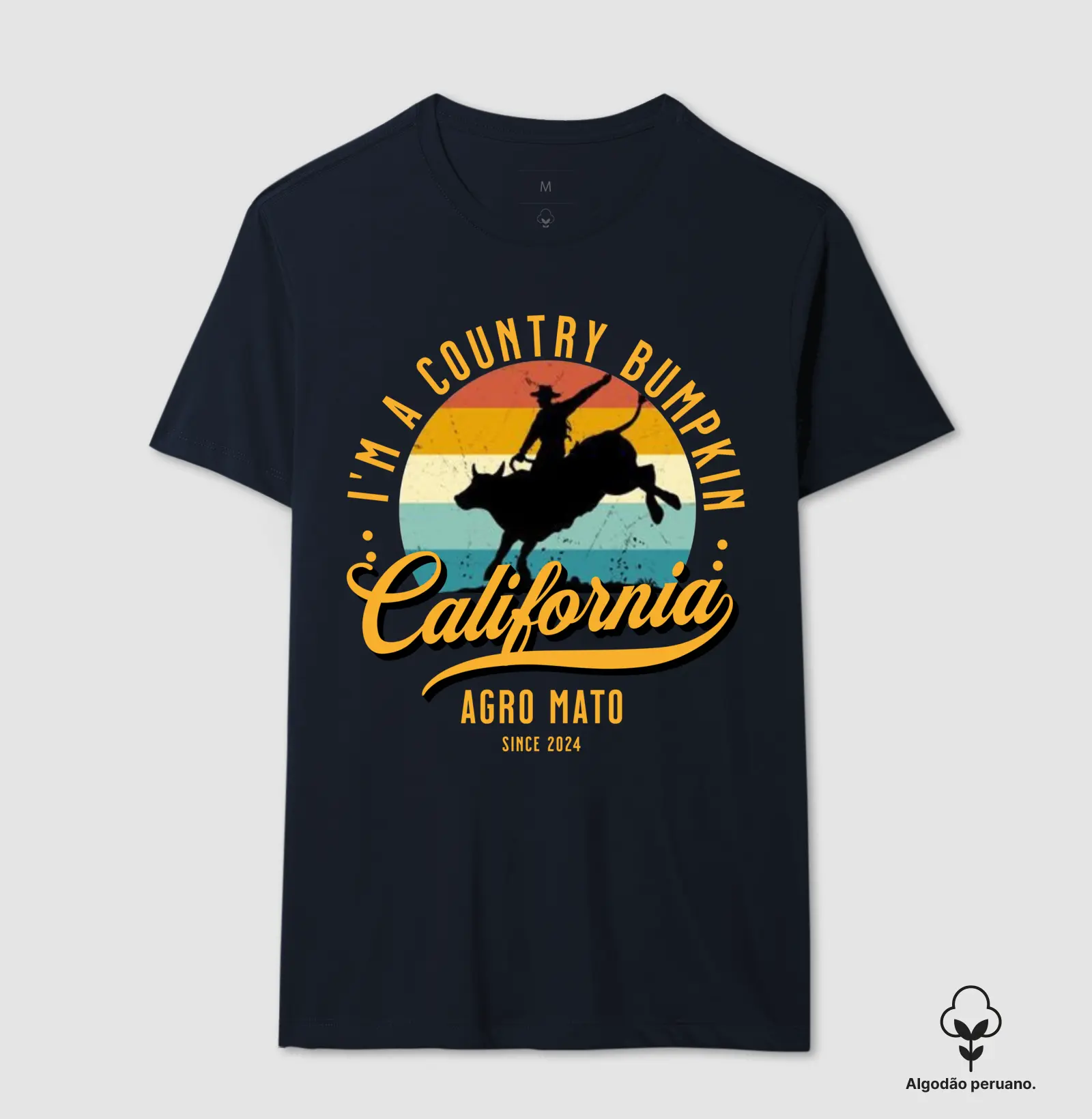Camiseta Algodão Peruano Country California - Imagem 6