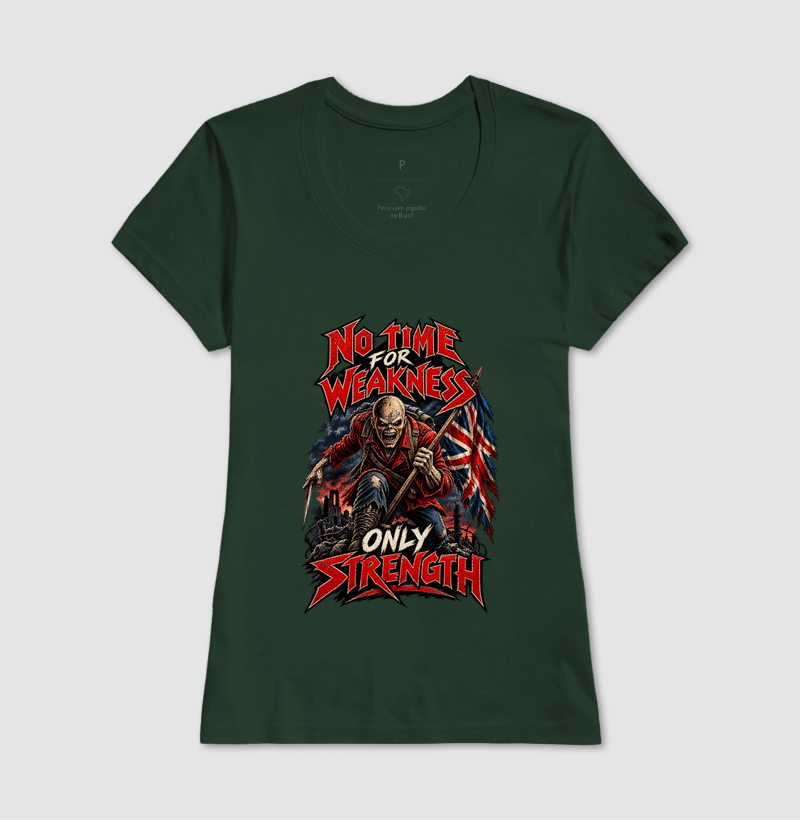 Camiseta Heavy Metal No Time for Weakness - Imagem 11
