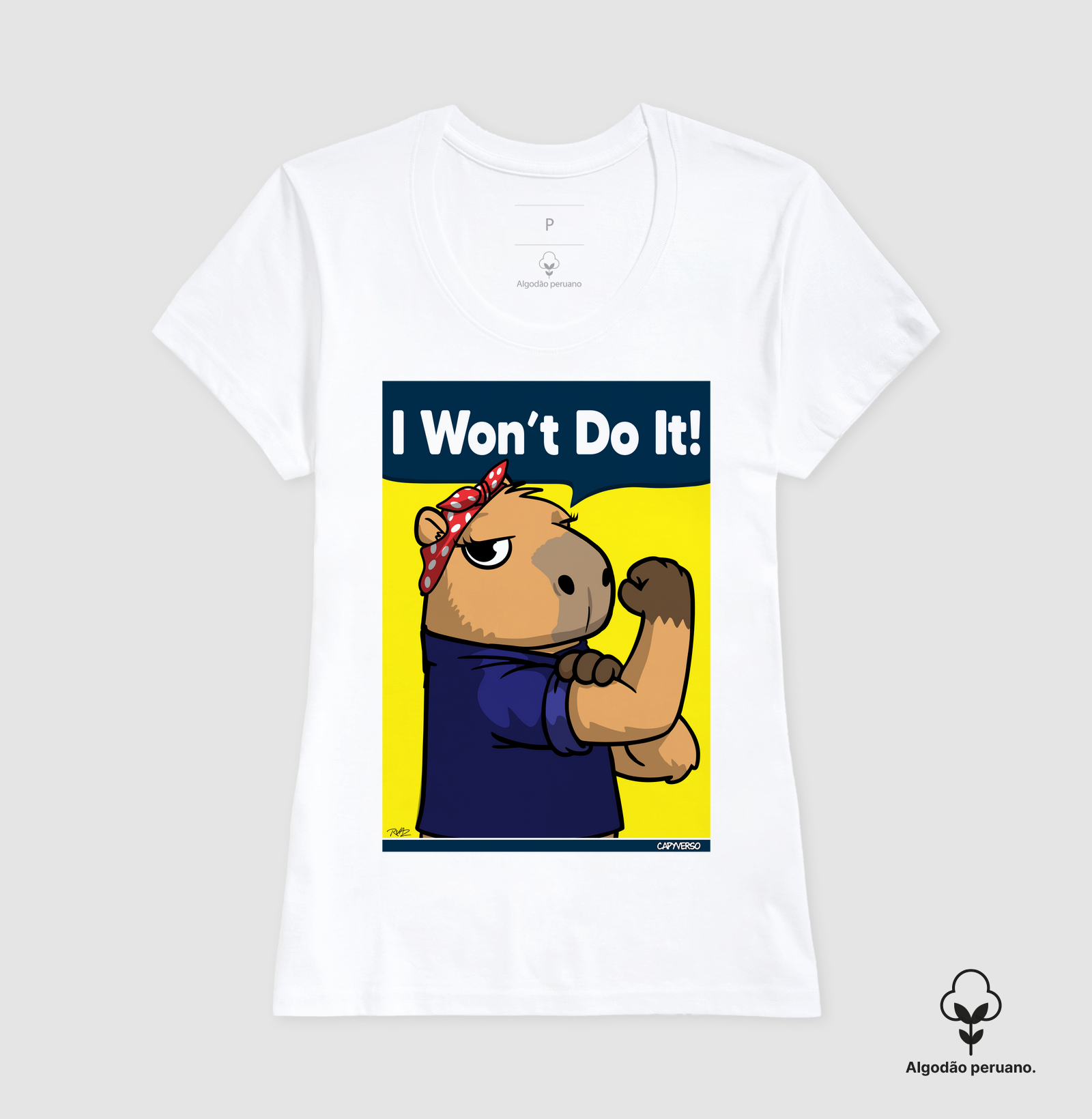Camiseta Capivara I won’t do it! - Imagem 3