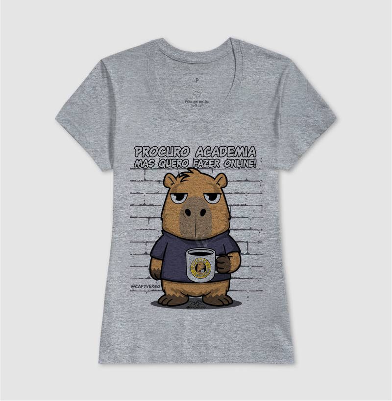 Camiseta Capivara Academia Online - Imagem 9