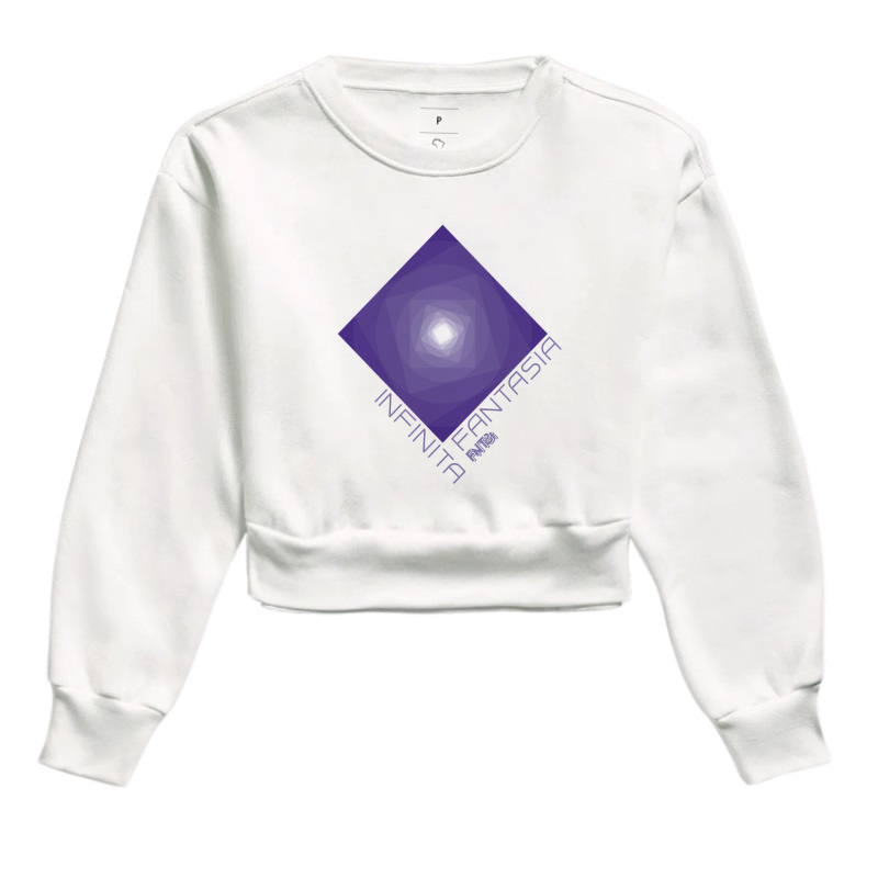 MOLETOM CROPPED "INFINITA FANTASIA" / ROXO