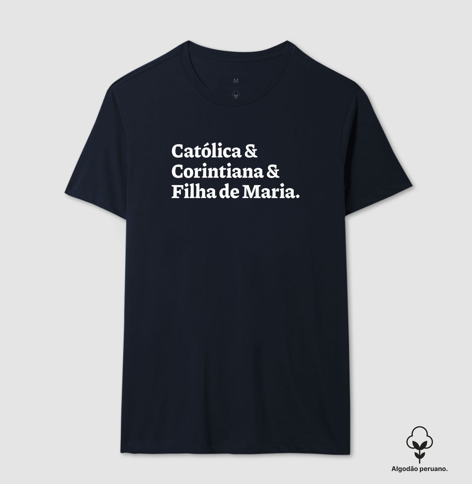 Católica & Corintiana & Filha de Maria Algodão Peruano - Imagem 6