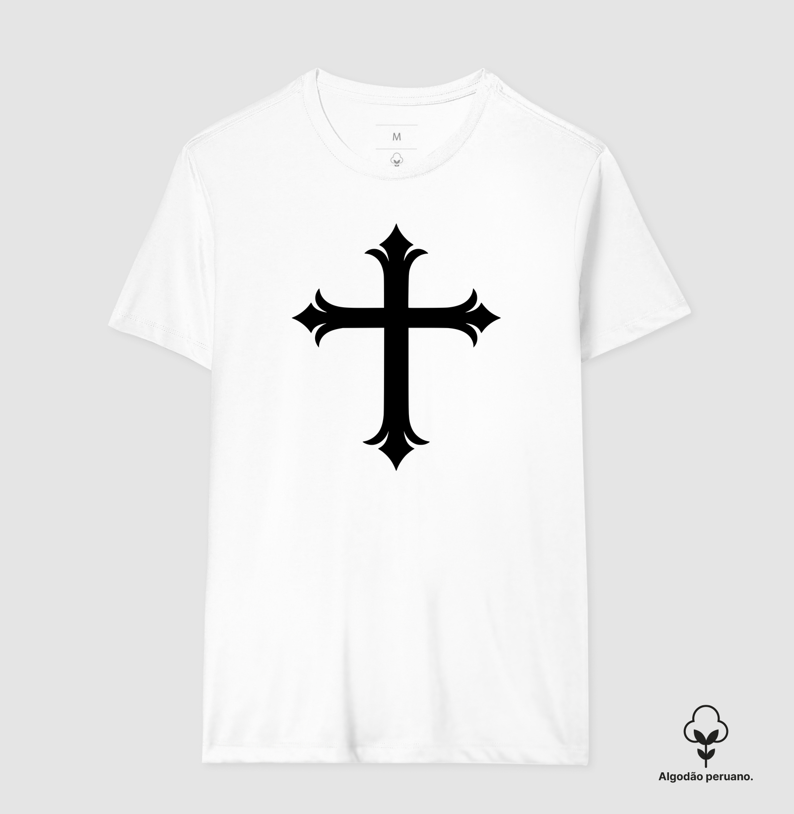 Camiseta Algodão Peruano Cruz Sagrada - Imagem 3