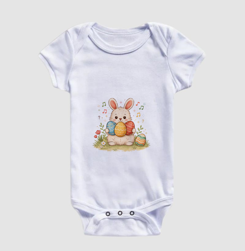 Body Infantil Coelhinho da Páscoa - Imagem 6