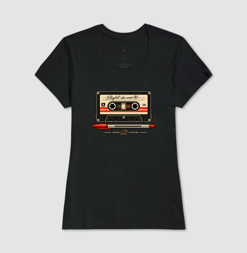 FITA CASSETE E CANETA  - Modo capivara - Camisetas - Imagem 5