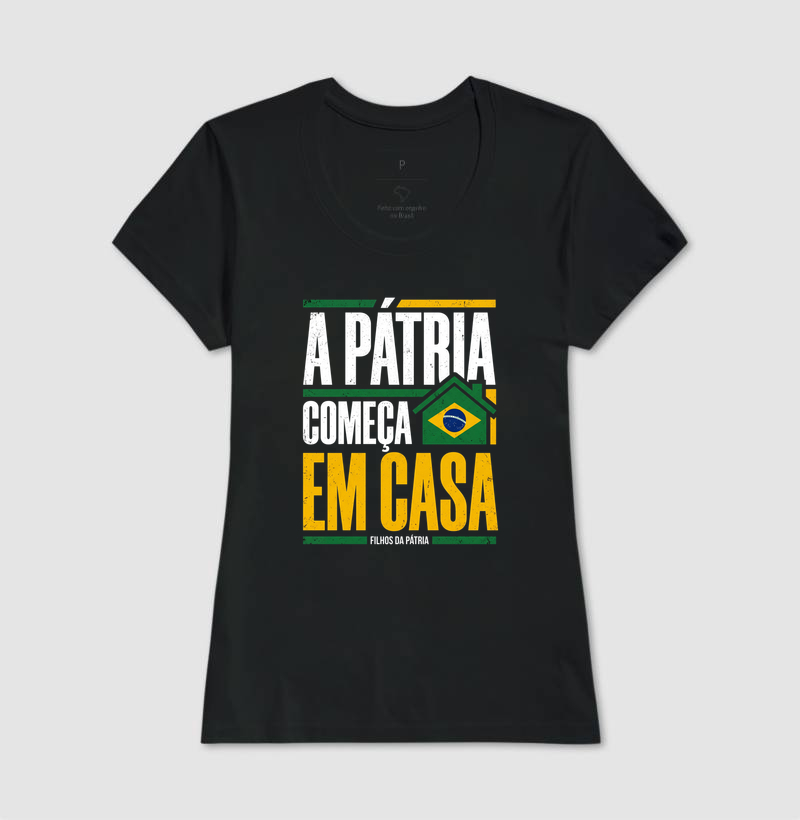 Camiseta Patria Comeca em Casa | Familia - Imagem 4