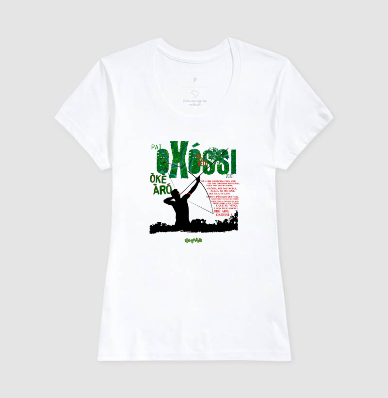 camiseta OXÓSSI oração feminina - Imagem 2