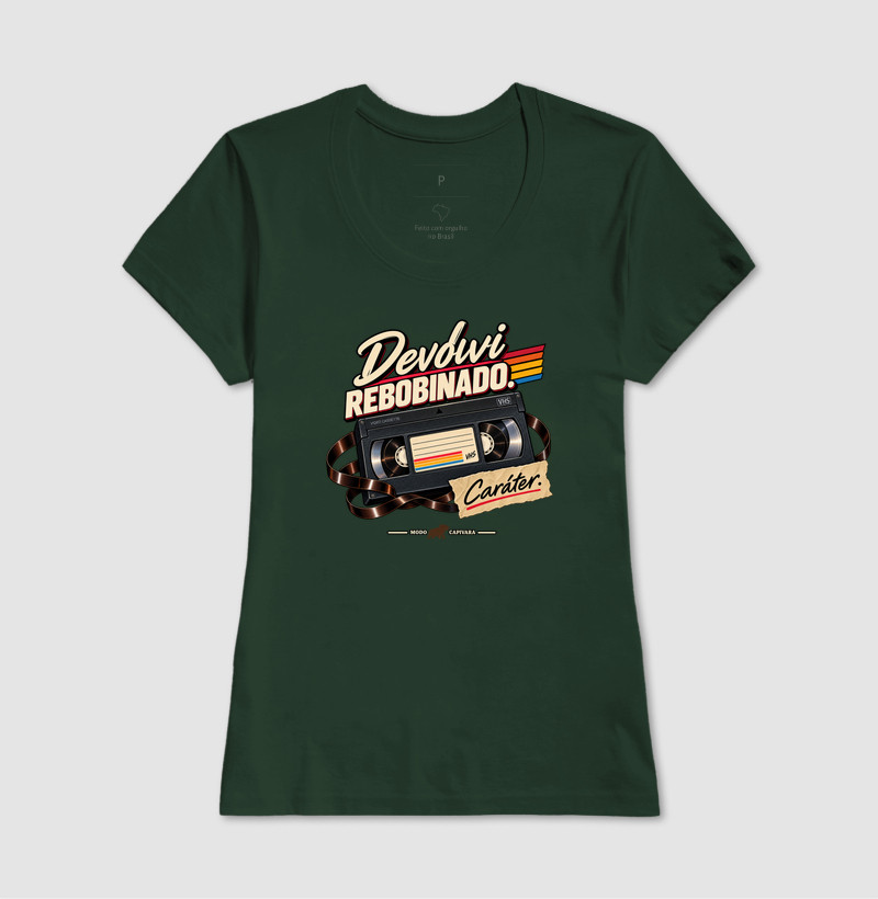 DEVOLVI REBOBINADO - Modo capivara - Camiseta - Imagem 15