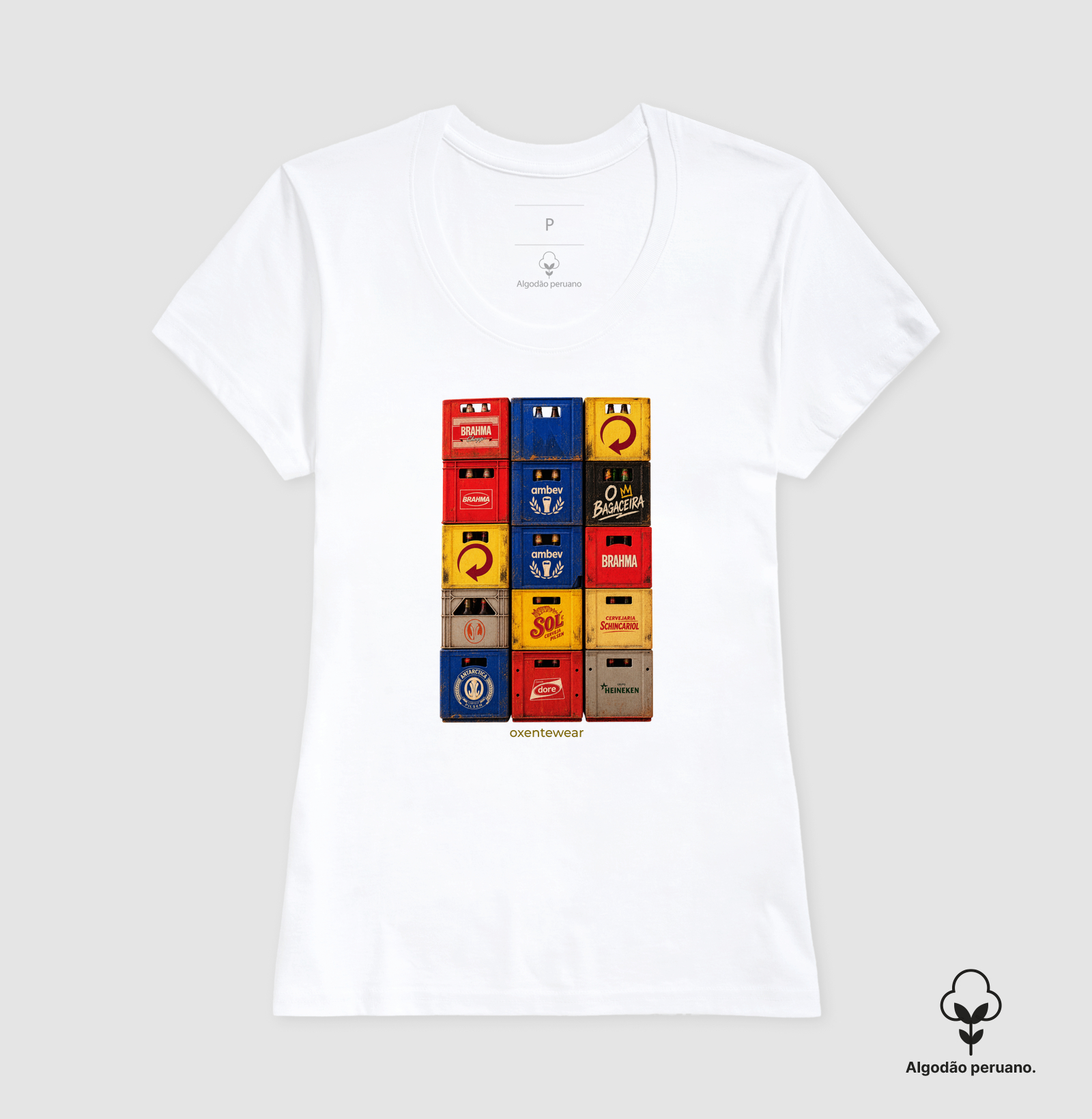 Camiseta Caixas de Cerveja ( O bagaceira )  OxenteWear - Imagem 4
