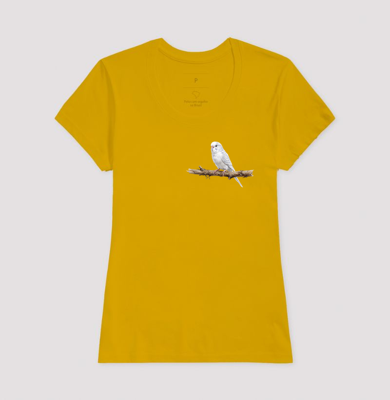 Periquito Branco Minimalista - Imagem 15