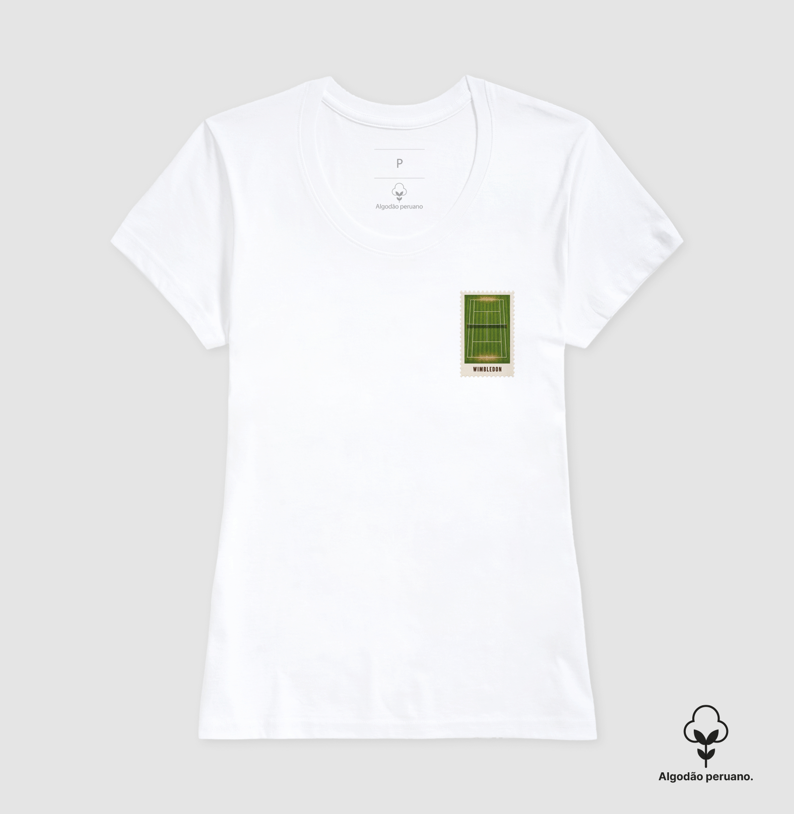 Camiseta Peruano Selo Wimbledon (masculino e feminino) - Imagem 5