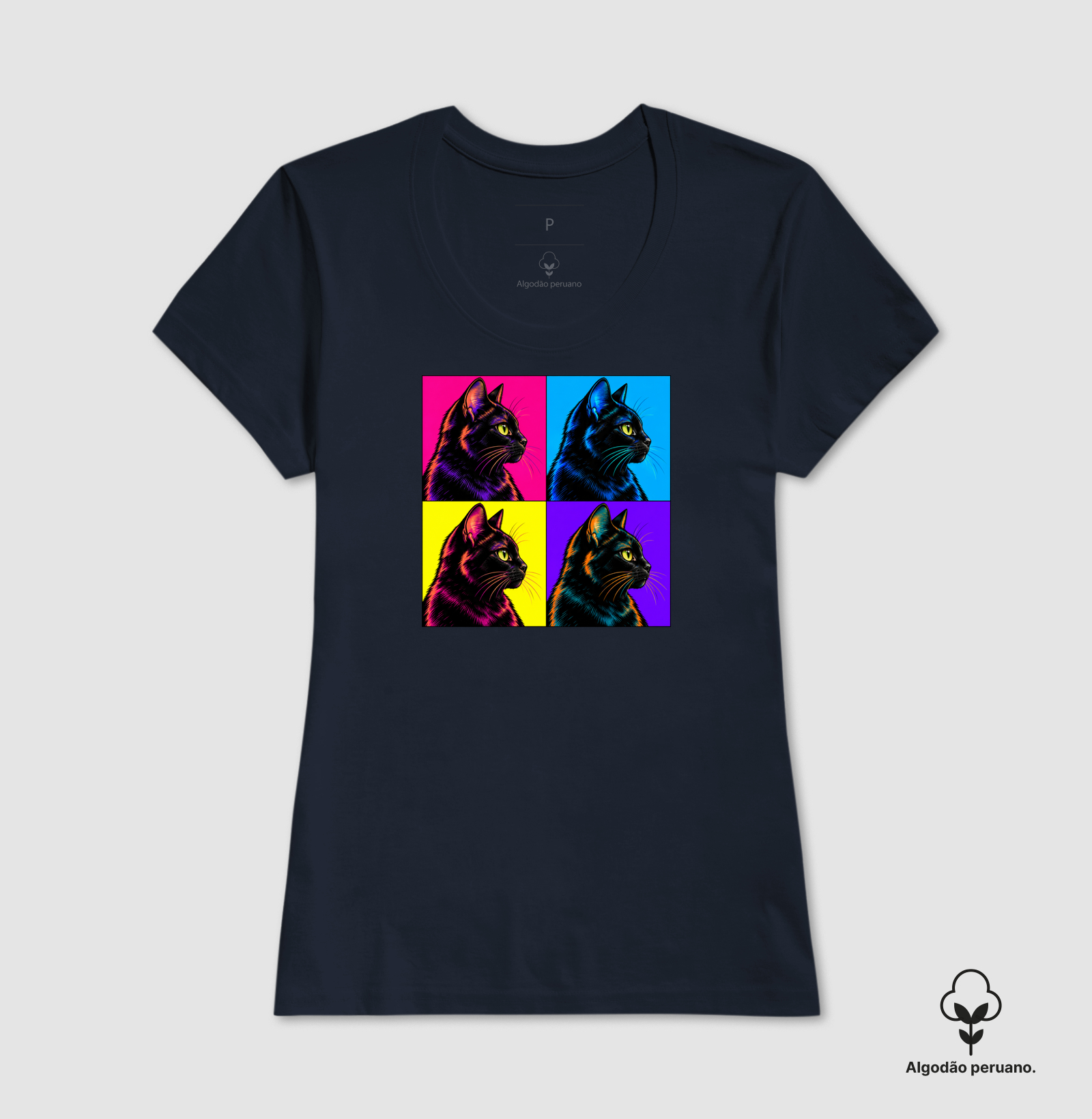 Gato Preto Pop Art - Imagem 5
