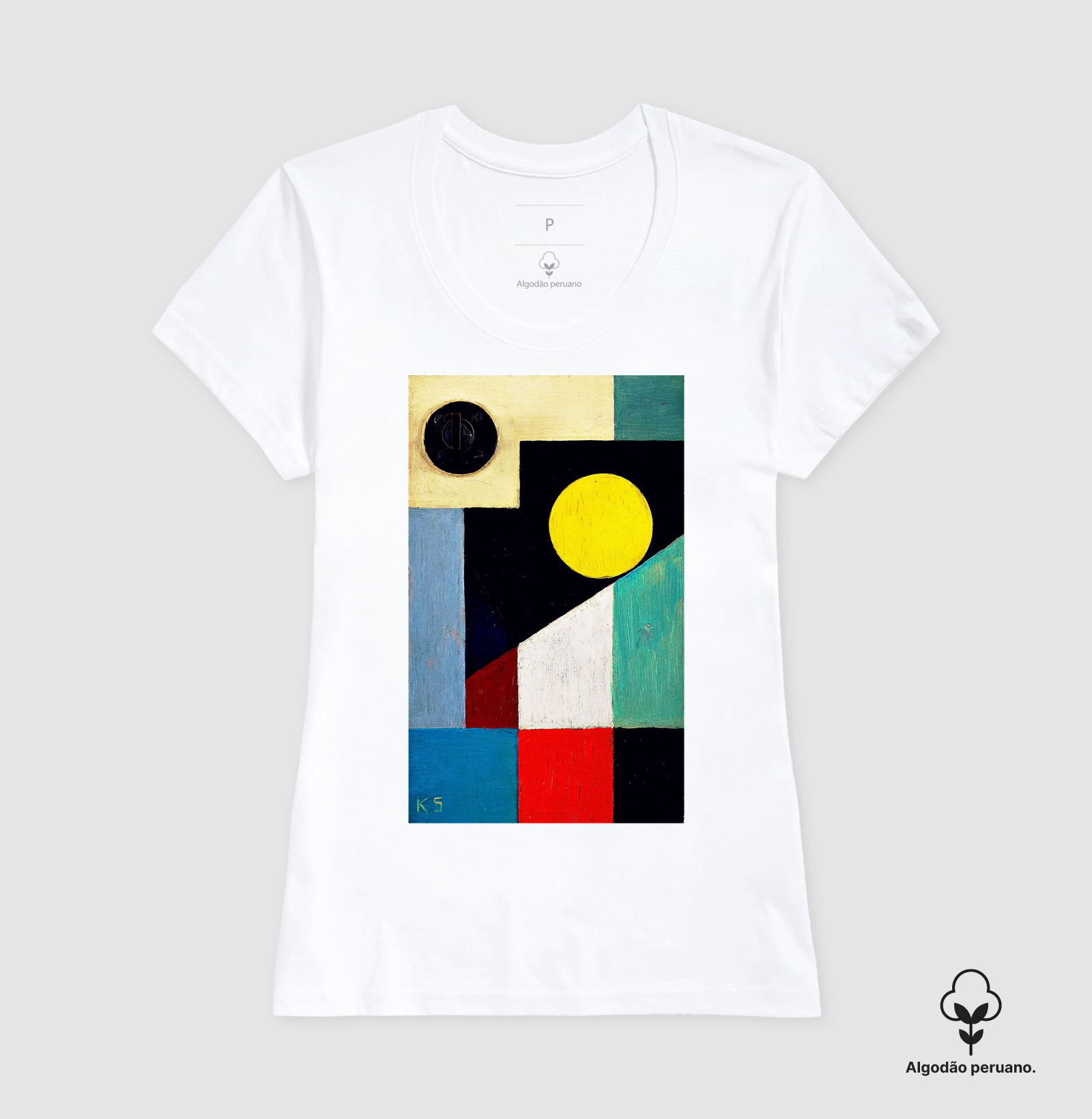 Camiseta Algodão Peruano Tanguis Kurt Schwitters - Imagem 4