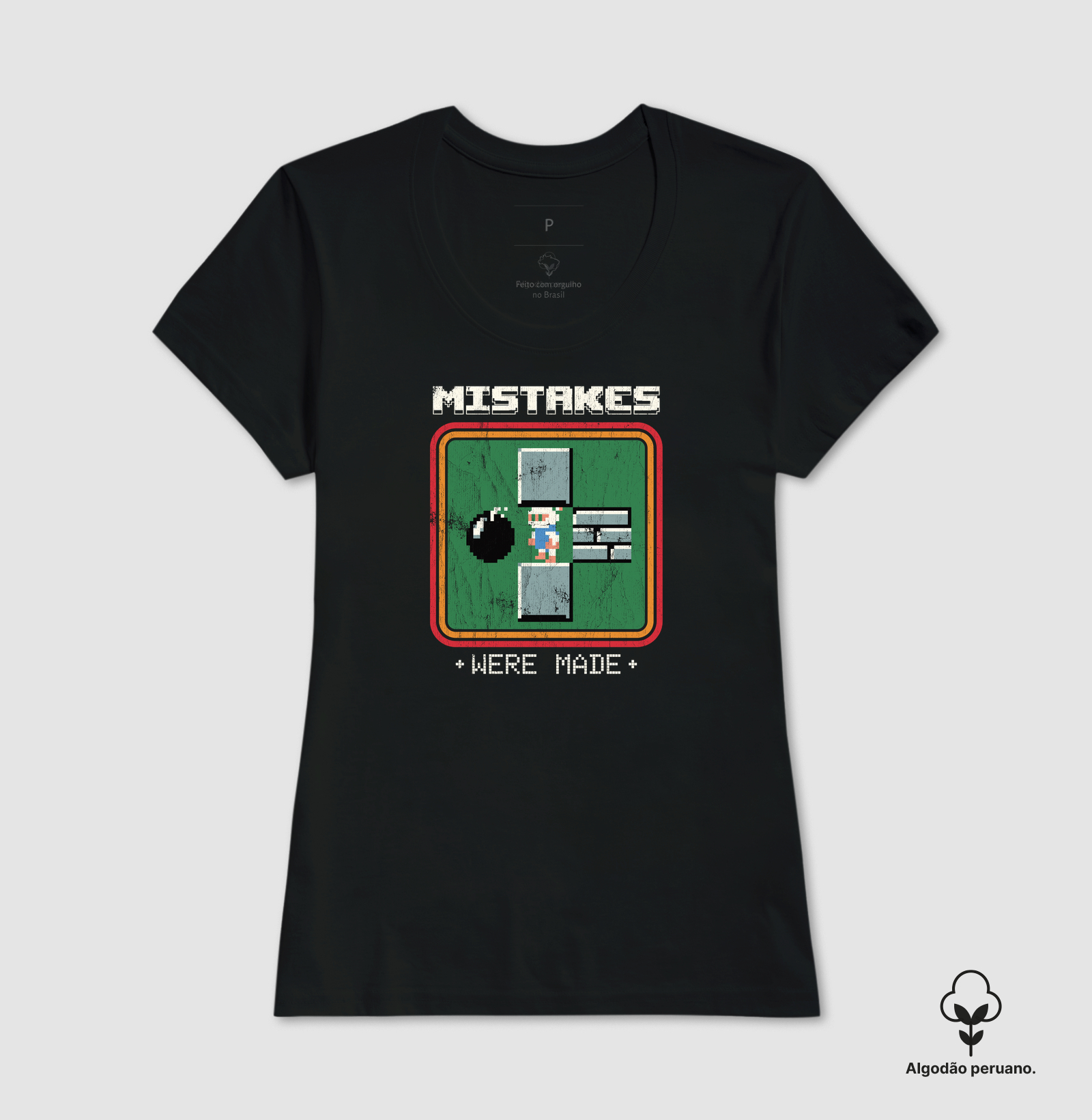 Camiseta Algodão Peruano Erros Cometidos - Imagem 3