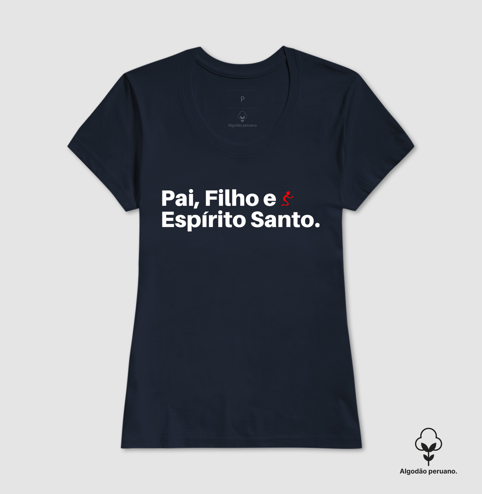 Camiseta Algodão Peruano Cristã Pai, Filho e Espírito Santo - Imagem 6