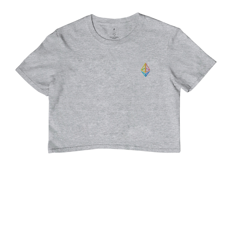 Cropped Ethereum Minimalista Dourado - Imagem 6