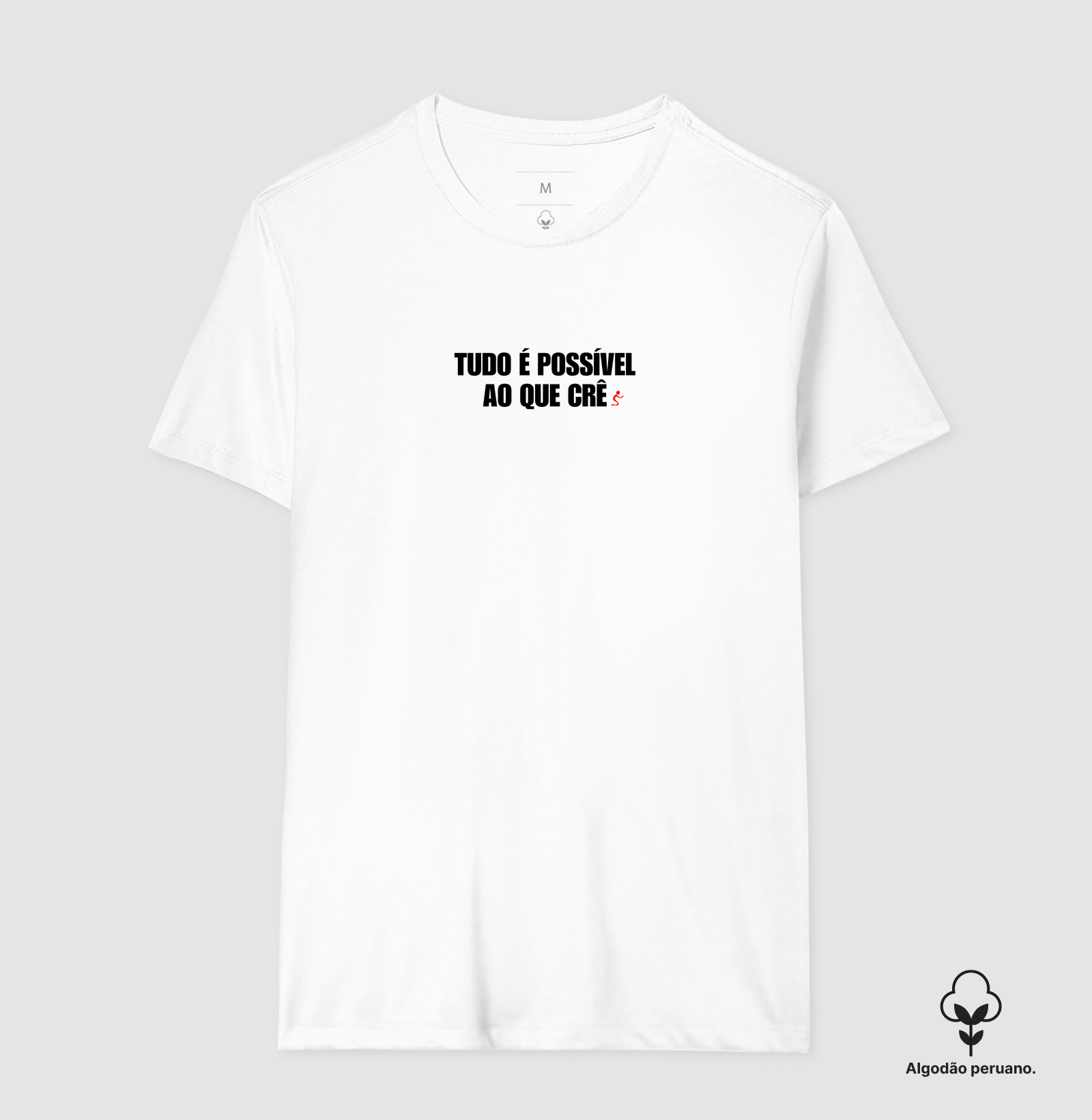 Camiseta Algodão Peruano Cristã Tudo É Possível ao Que Crê - Imagem 3