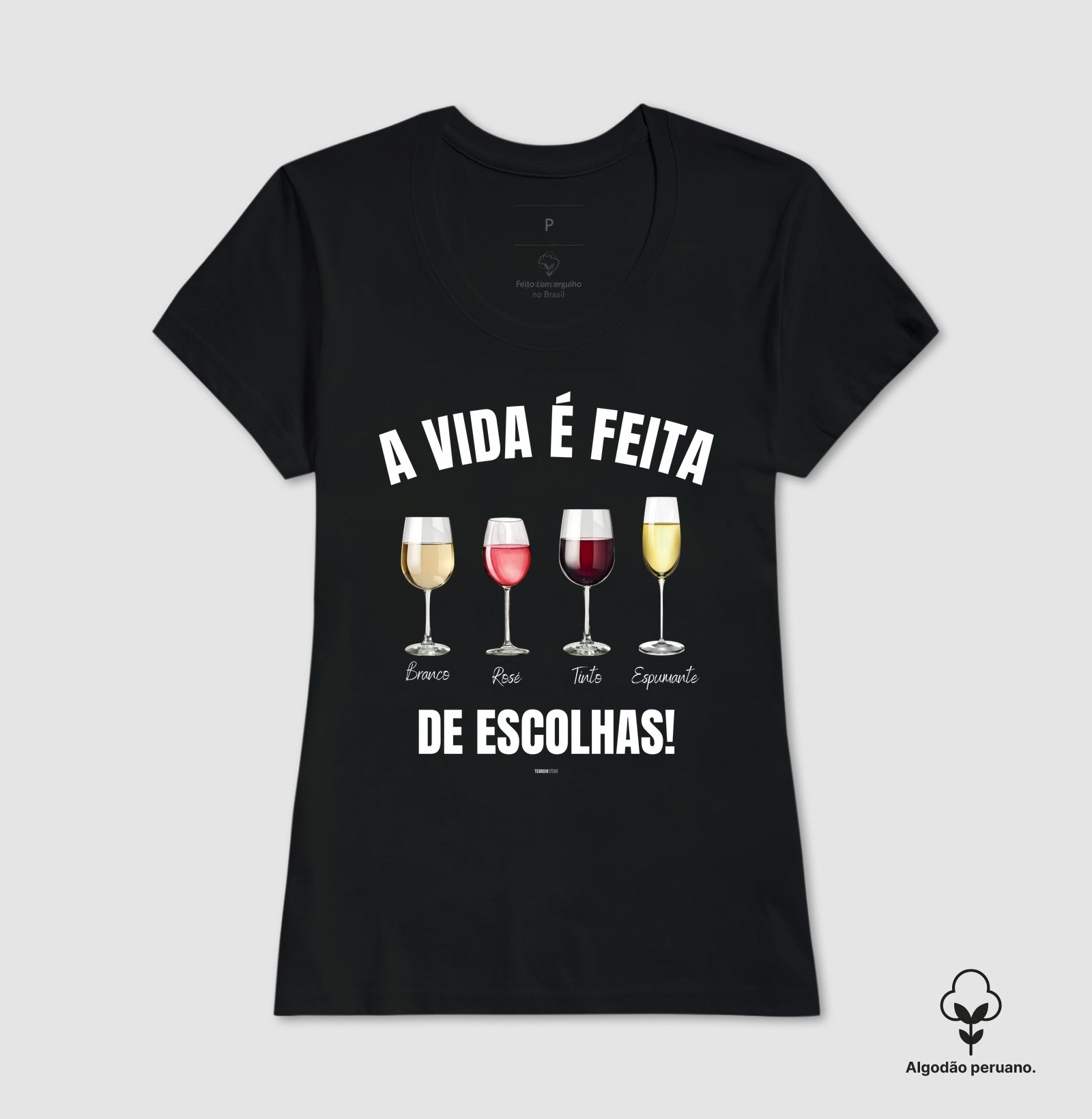 Camiseta Vinho - A Vida é feita de escolhas 2 - Imagem 7