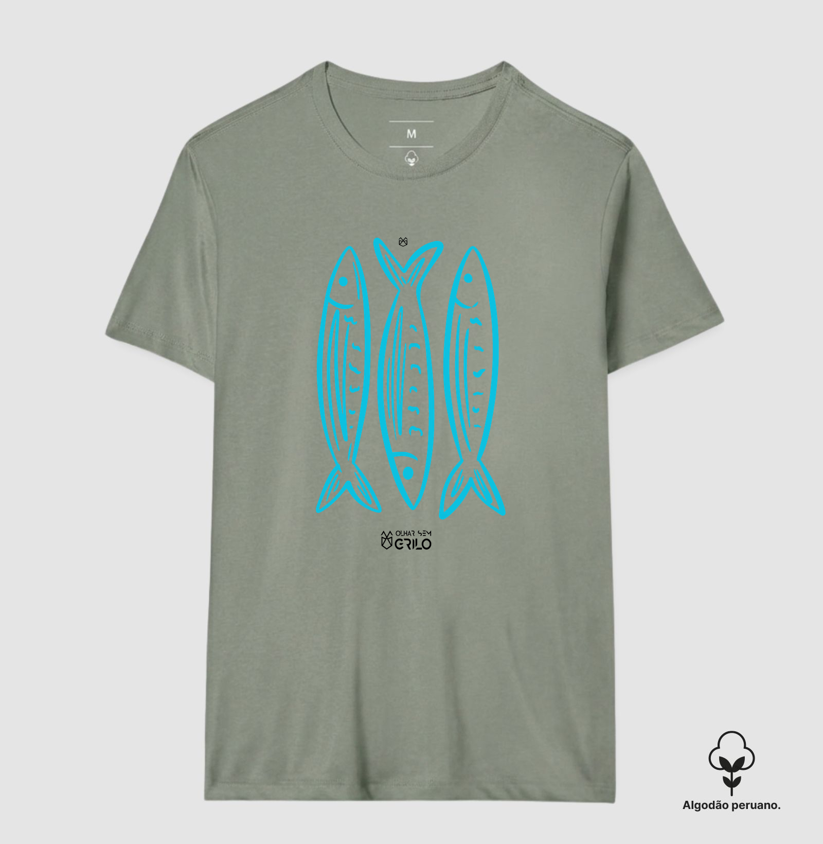 Camiseta Algodão Peruano - Peixe - Imagem 5