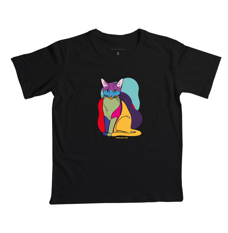 Gato e fundo coloridos - Imagem 2