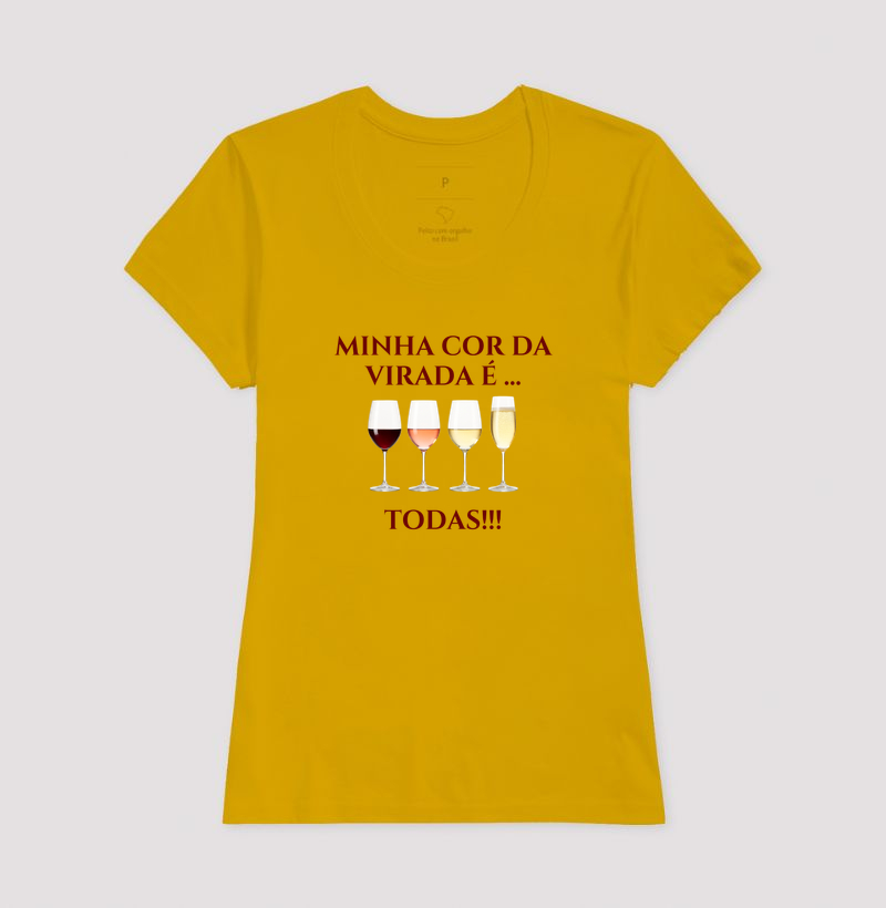  Camiseta Minha Cor da Virada É - Imagem 13