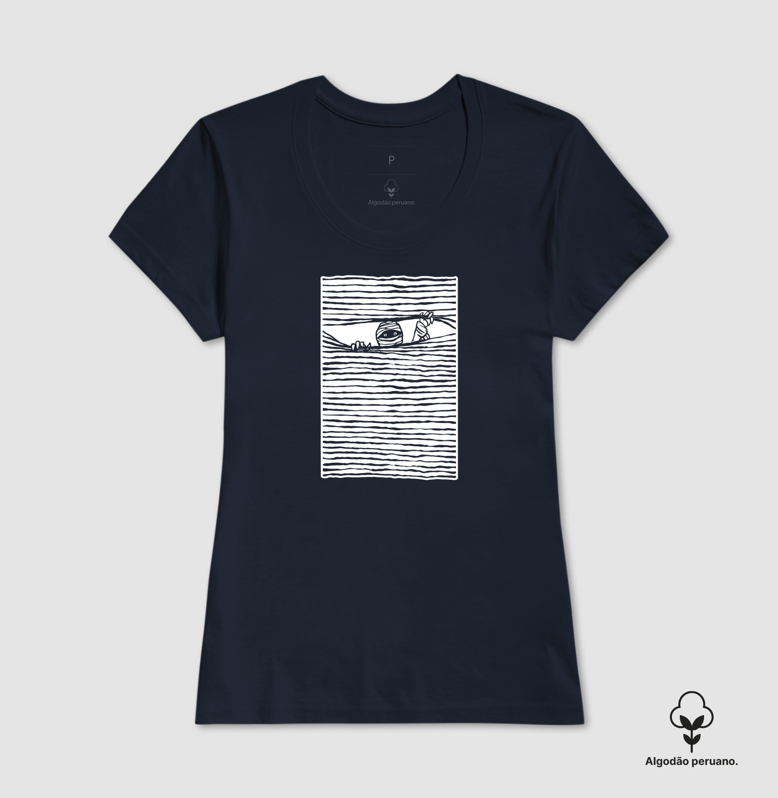 Camiseta Algodão Peruano Algo na Escuridão - Imagem 3
