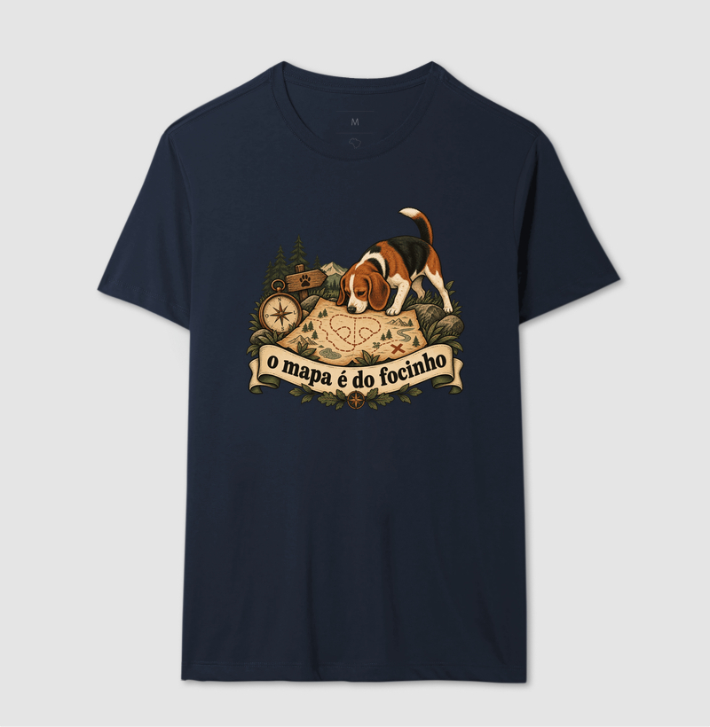 Camiseta Cachorro Aventura "o mapa é do focinho" | Pelo & Pano - Imagem 6