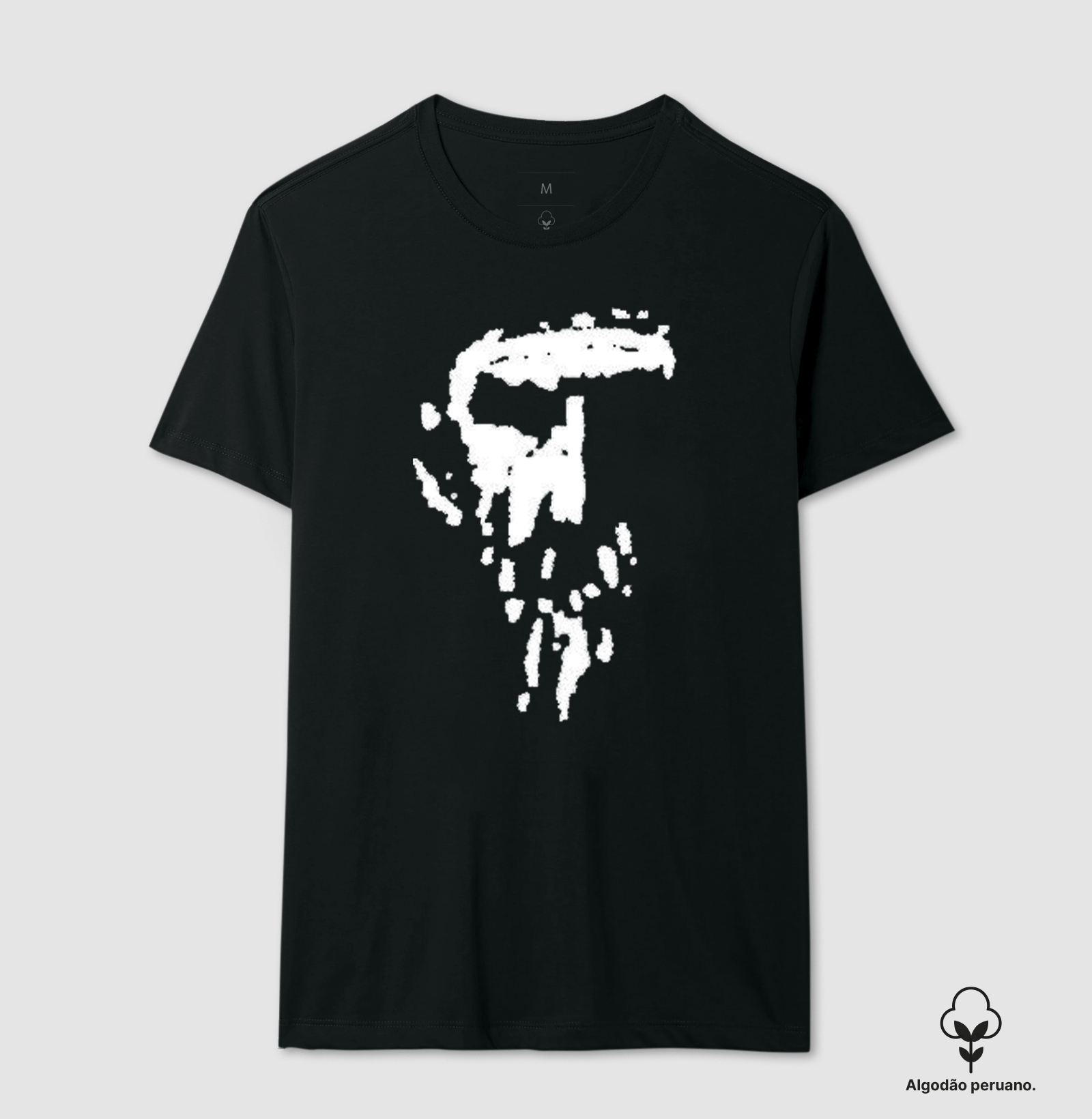 Camiseta Algodão Peruano Tanguis Liev Tolstoi Preta  - Imagem 2