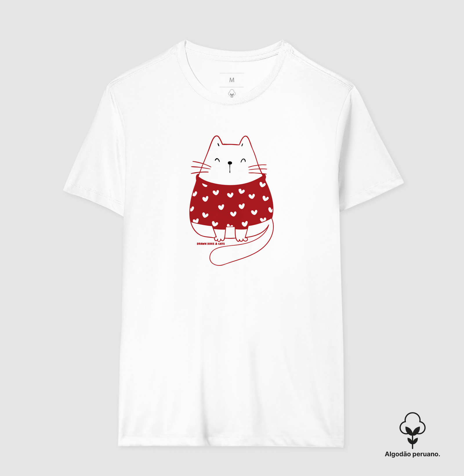 Gata branca de suéter vermelho - Imagem 9