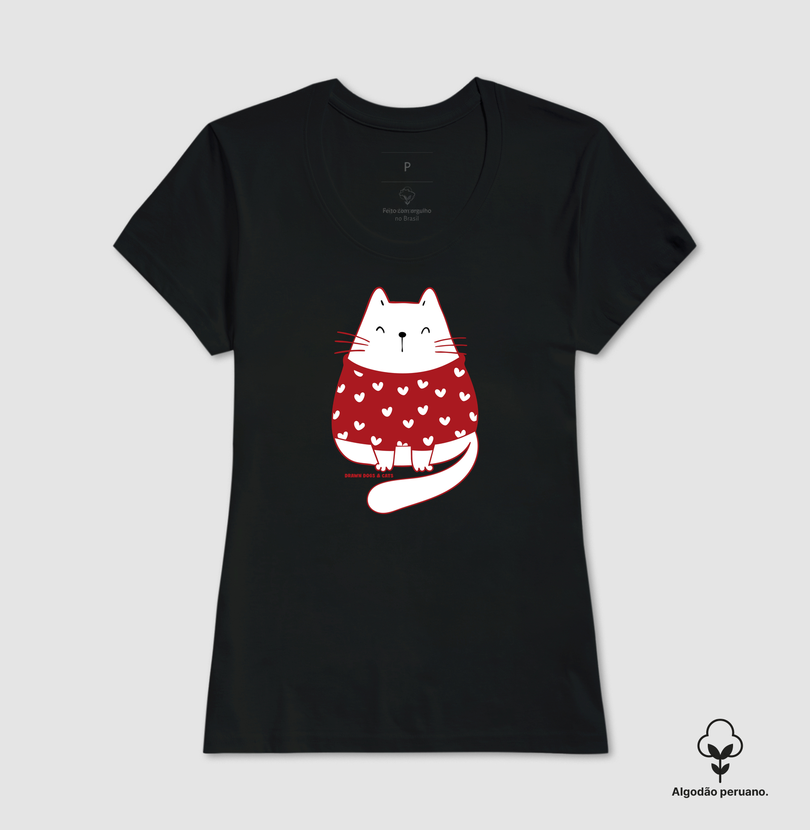 Gata branca de suéter vermelho - Imagem 8