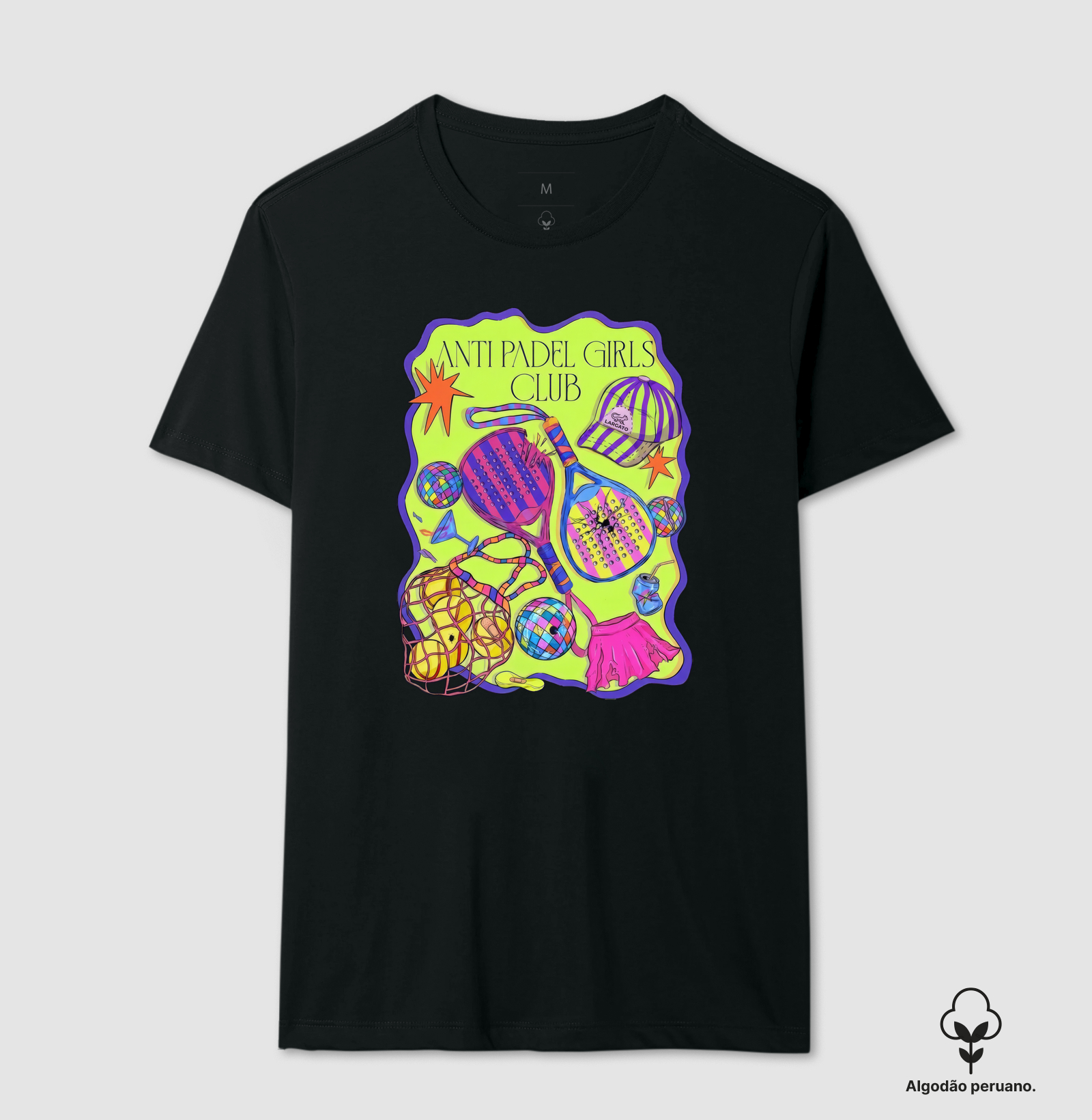 Camiseta Feminina Anti Padel Girls Club Retrô - Imagem 3
