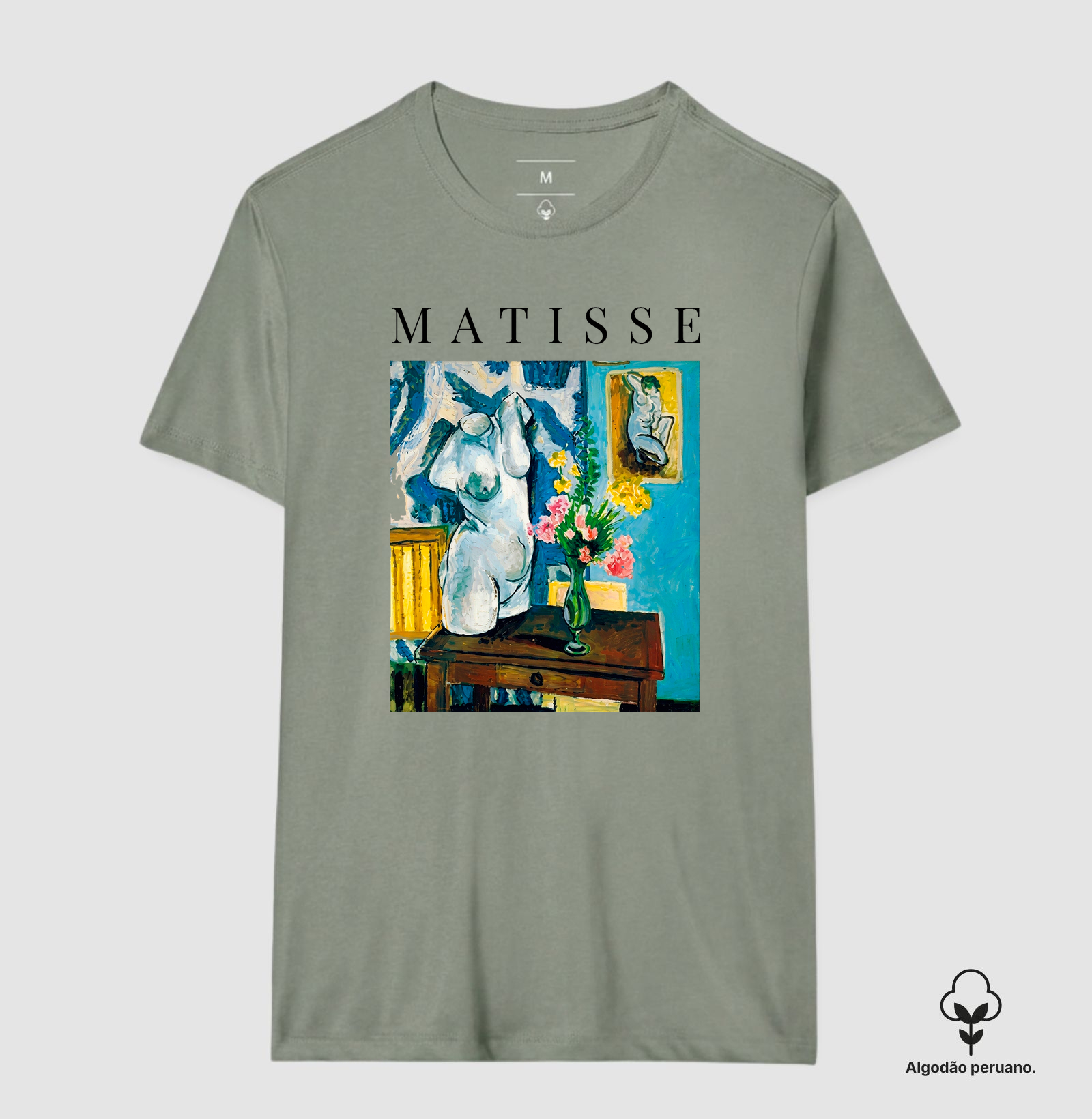 Camiseta Henri Matisse Plaster Torso Art Premium - Imagem 3