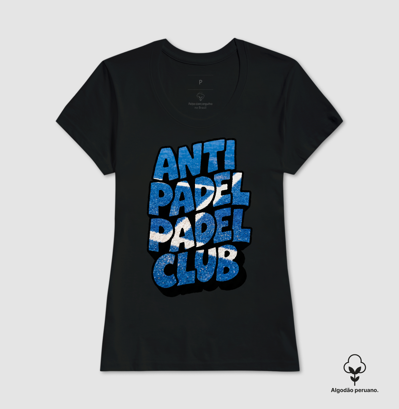 Camiseta Anti Padel Padel Club Quadra Azul - Imagem 6